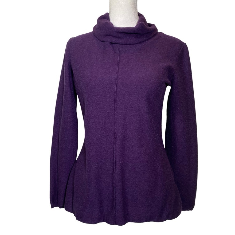 Calvin Klein Jeans Purple Turtleneck Viscose Blend Sweater Women's Size Small S